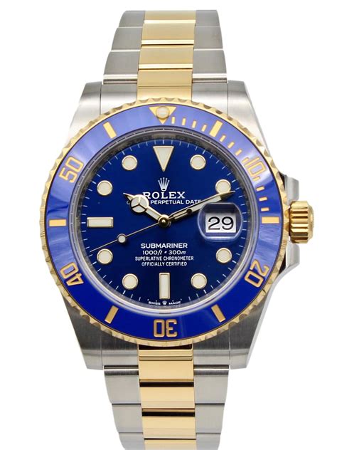 Rolex blue dial submariner watch